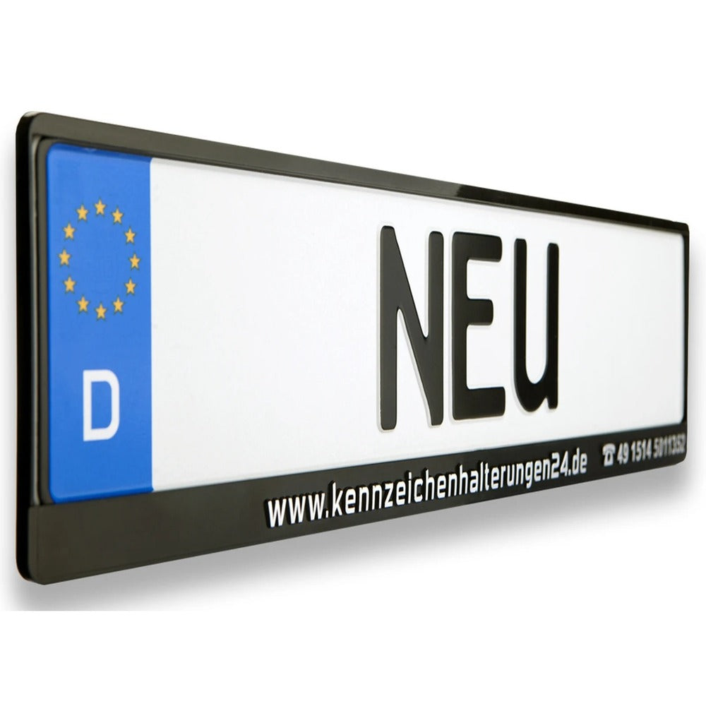 kentekenplaathouder bedrukken met uw naam of logo (luxe)