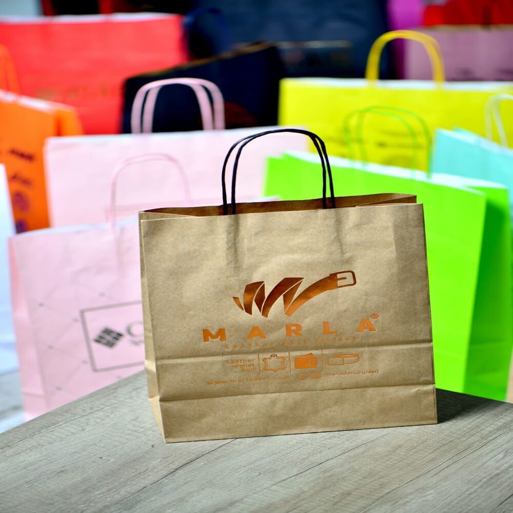 Kraft tassen bedrukken met logo