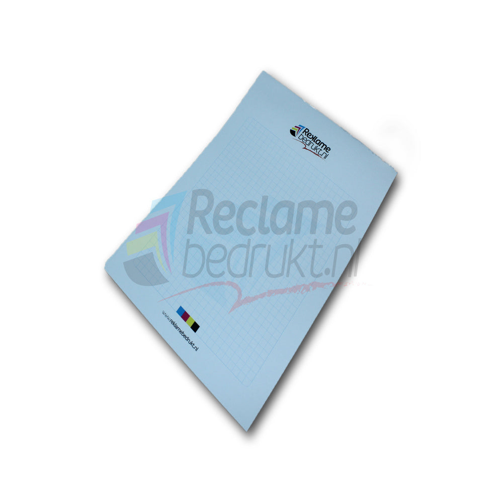 Schrijfblok met logo bedrukt