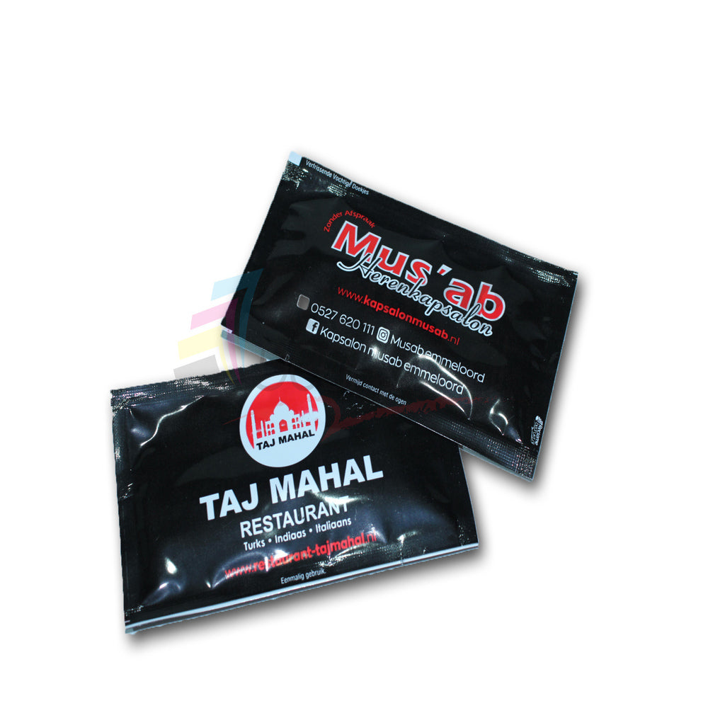 Verfrissingsdoekjes met logo